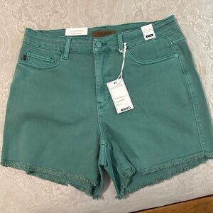 Judy Blue Women's Teal Jean Shorts
